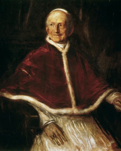 Ritratto di Papa Leone XIII da Franz Seraph von Lenbach