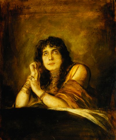 Ritratto di Sarah Bernhardt come Lady Macbeth da Franz Seraph von Lenbach