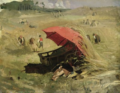 Il parasole rosso, c.1860 da Franz Seraph von Lenbach