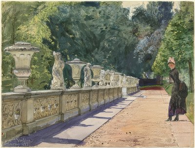 Passeggiata nel parco di Sanssouci da Franz Skarbina