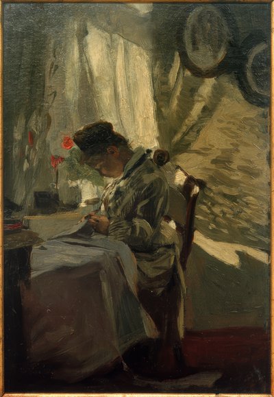 Sarta alla finestra da Franz Skarbina