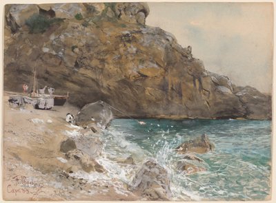 La Spiaggia di Marina Piccola, Capri da Franz Skarbina