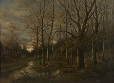 Paesaggio fluviale vicino a Lundenburg da Franz Stephan Paschinger
