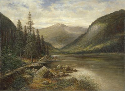 Lago Erlaufsee con vetta spoglia sullo sfondo da Franz Stephan Paschinger