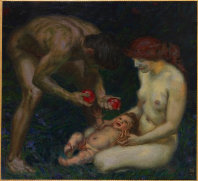 Adamo ed Eva La famiglia, 1912 da Franz Stuck Ritter von