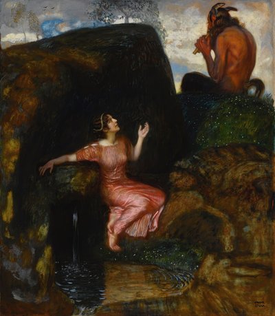Alla fonte, ninfa che origlia da Franz Stuck Ritter von