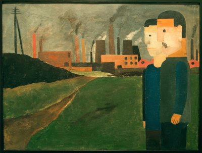 Paesaggio industriale con operai da Franz Wilhelm Seiwert