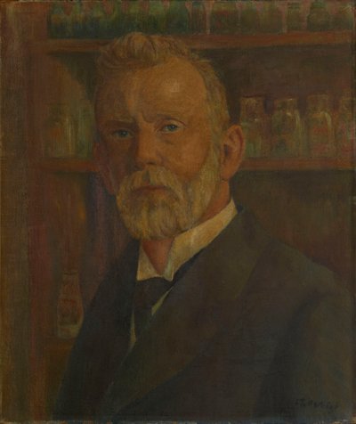 Ritratto di Paul Ehrlich 1854-1915, c. 1920 da Franz Wilhelm Voigt