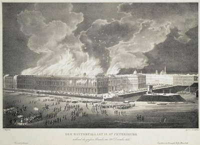 Incendio nel Palazzo d