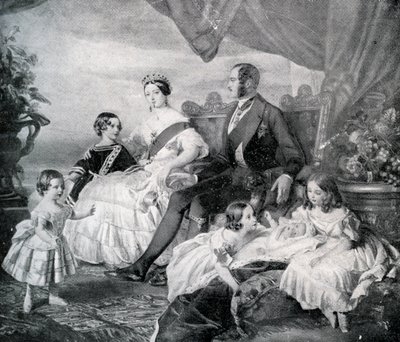 Regina Vittoria con il principe Alberto e i loro figli da Franz Xaver  Winterhalter (after)