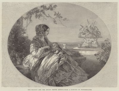 Sua Maestà e il Principe Infante Arturo da Franz Xaver Winterhalter
