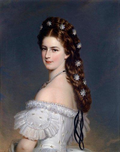 Ritratto di Elisabetta di Wittelsbach (1837-1898) (Sissi), imperatrice d