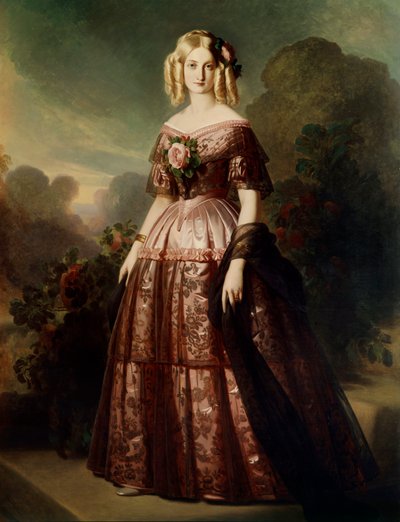 Ritratto in piedi di Marie Caroline Auguste de Bourbon Salerne, Duchessa d