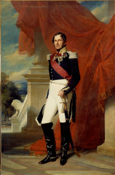 Ritratto a figura intera di Leopoldo I (1790-1865), re dei Belgi da Franz Xaver Winterhalter