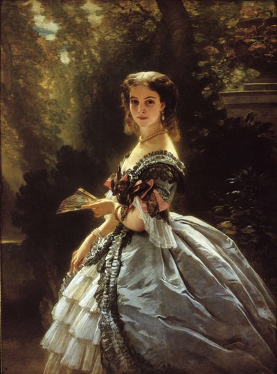 Ritratto della contessa Elisabetta Esperovna Trubetskaya, nata Belosselskaya-Belozerskaya 1834-1907 da Franz Xaver Winterhalter