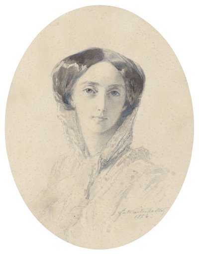 Ritratto della Granduchessa Olga Nikolaevna di Russia, Regina di Württemberg da Franz Xaver Winterhalter