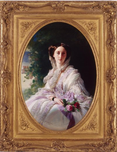 Ritratto della Granduchessa Olga Nikolaevna di Russia, 1822-1892, Regina di Württemberg, 1856 da Franz Xaver Winterhalter