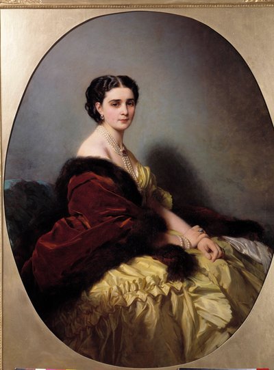 Ritratto di Madame Narichkin. Dipinto di Xaver Winterhalter da Franz Xaver Winterhalter
