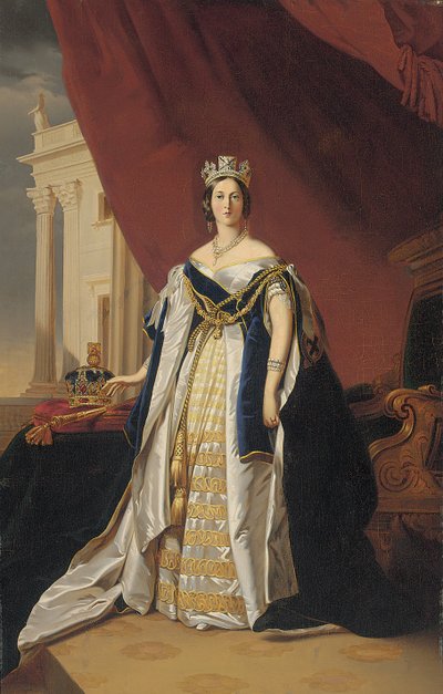 Ritratto della regina Vittoria in abiti di incoronazione da Franz Xaver Winterhalter