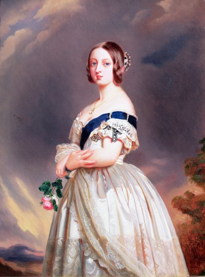 Regina Vittoria (1819-1901) 1842 da Franz Xaver Winterhalter