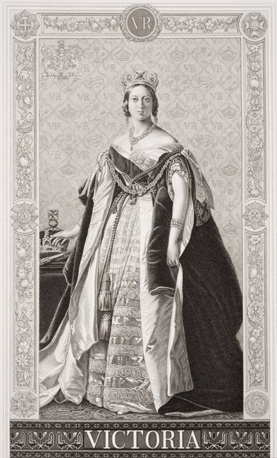 Regina Vittoria (1819-1901) da `Illustrations of English and Scottish History