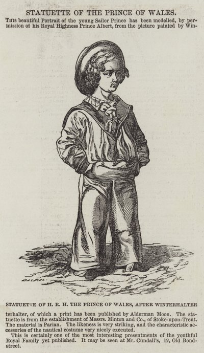 Statuetta di SAR il Principe di Galles da Franz Xaver Winterhalter