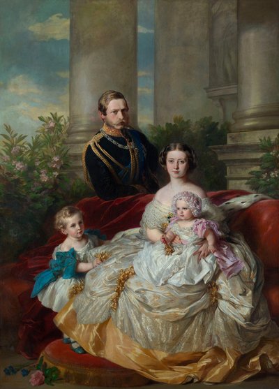 La famiglia del principe ereditario e della principessa ereditaria Federico Guglielmo di Prussia da Franz Xaver Winterhalter