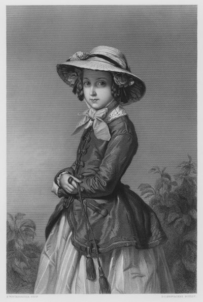 La Principessa del Belgio, dal quadro nella Collezione Reale da Franz Xaver after Winterhalter