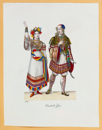 Una collezione di costumi di carnevale, 1827 da Franz Xavier Nachtmann