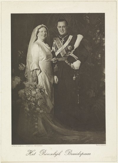 Ritratto di Juliana, regina dei Paesi Bassi, e Bernhard di Lippe-Biesterfeld da Franz Ziegler