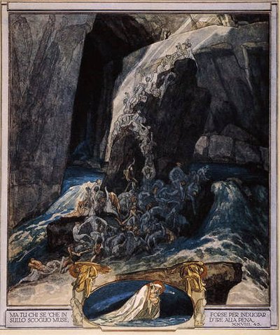 Illustrazione dalla Divina Commedia di Dante, Inferno, Canto XXIII da Franz von Bayros