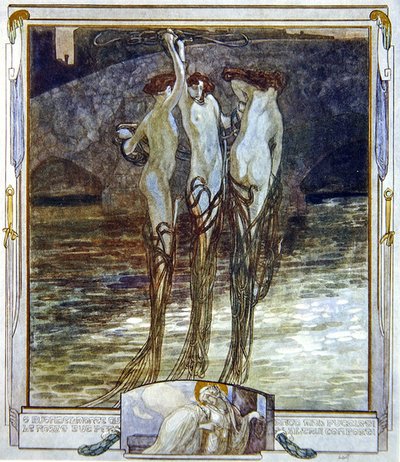 Illustrazione dalla Divina Commedia di Dante, Paradiso, Canto XVI da Franz von Bayros