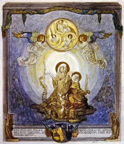 Illustrazione dalla Divina Commedia di Dante, Paradiso, Canto XXIV da Franz von Bayros