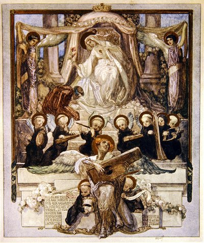 Illustrazione dalla Divina Commedia di Dante, Paradiso, Canto XXXIII da Franz von Bayros