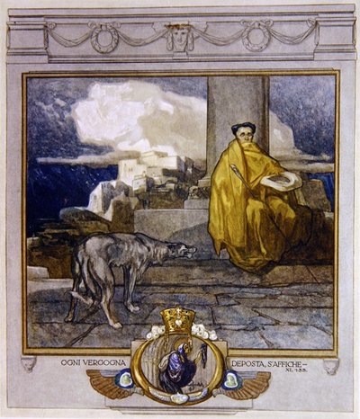 Illustrazione dalla Divina Commedia di Dante, Purgatorio, Canto XI: 135 da Franz von Bayros