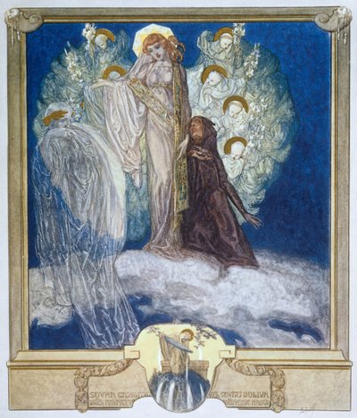 Illustrazione dalla Divina Commedia di Dante, Purgatorio, Canto XXX da Franz von Bayros