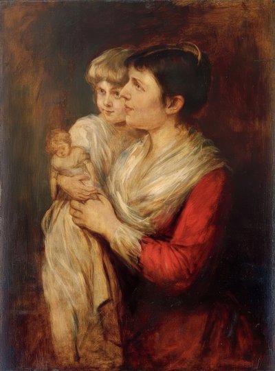 Clementine von Schön-Renz con sua figlia Hanna Elisabeth da Franz von Lenbach