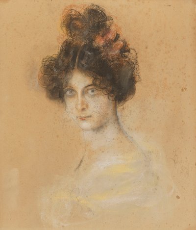 Franz von Lenbach - Ritratto della ballerina australiana di cancan Saharet, 1899 da Franz von Lenbach