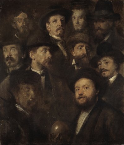 Società di bowling – Dieci ritratti di artisti da Franz von Lenbach