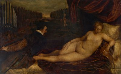 Copia da Tiziano: Venere addormentata e l’organista da Franz von Lenbach