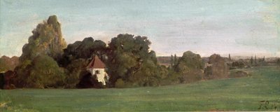 Paesaggio con cappella da Franz von Lenbach