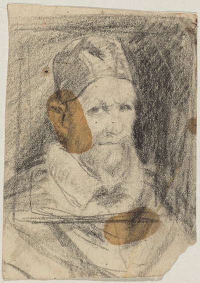 Papa Innocenzo X da Velázquez da Franz von Lenbach