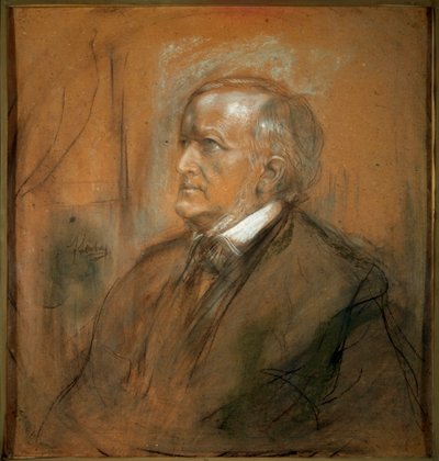 Ritratto del compositore Richard Wagner, 1813-1883, 1868 da Franz von Lenbach