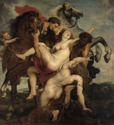 Le figlie di Leucippo, copia dal dipinto di Rubens a Monaco da Franz von Lenbach, Peter Paul Rubens