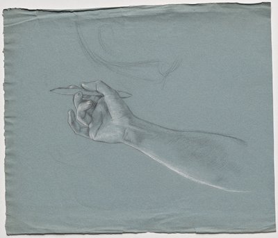 Studio di braccio per il dipinto della facoltà: Teologia da Franz von Matsch