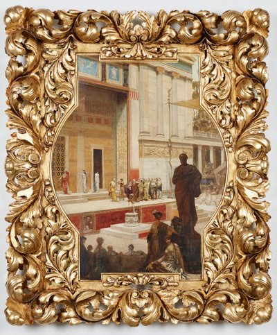 Il Teatro di Dioniso ad Atene. Progetto per il dipinto del soffitto della scalinata del Burgtheater di Vienna da Franz von Matsch