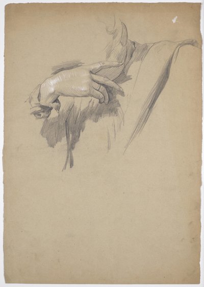 Studio dettagliato per il dipinto "Leonardo gioca a scacchi con la sua musa" da Franz von Matsch