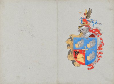 Bozzetto per uno stemma di famiglia da Franz von Matsch