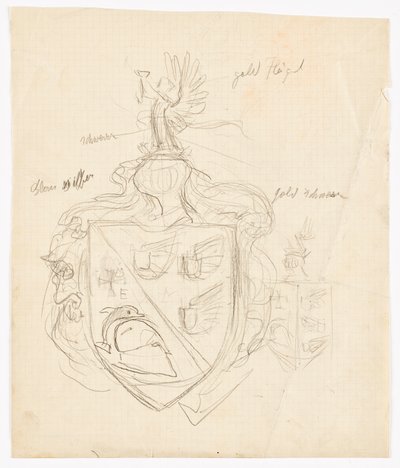 Bozzetto per uno stemma di famiglia da Franz von Matsch