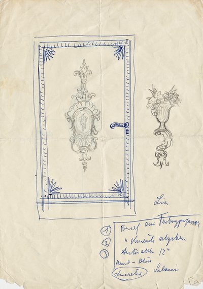 Bozzetto per una porta da Franz von Matsch